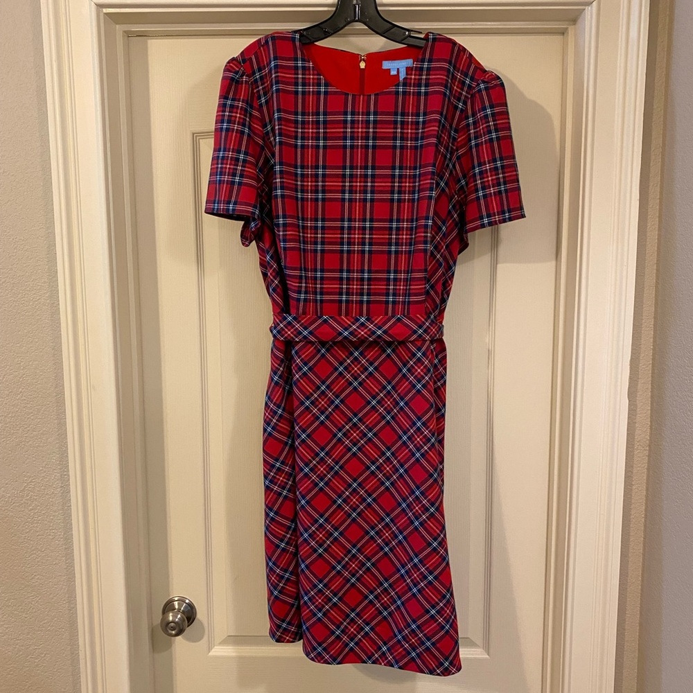 Draper Jame’s Plaid Midi Dress